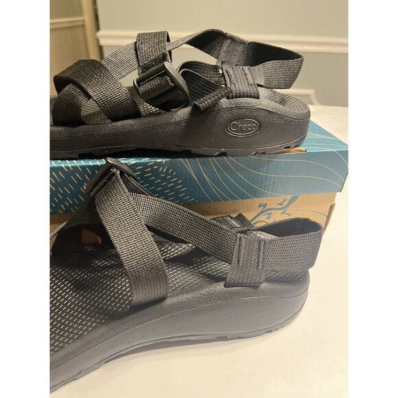 Chaco Z/Cloud Solid Black Strappy Sandals J106763 Men’s Sz 12 Outdoorsy main image 5